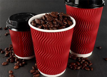 Double Wall 8oz Eco Friendly Paper Cups With Handle Easy To Take Away